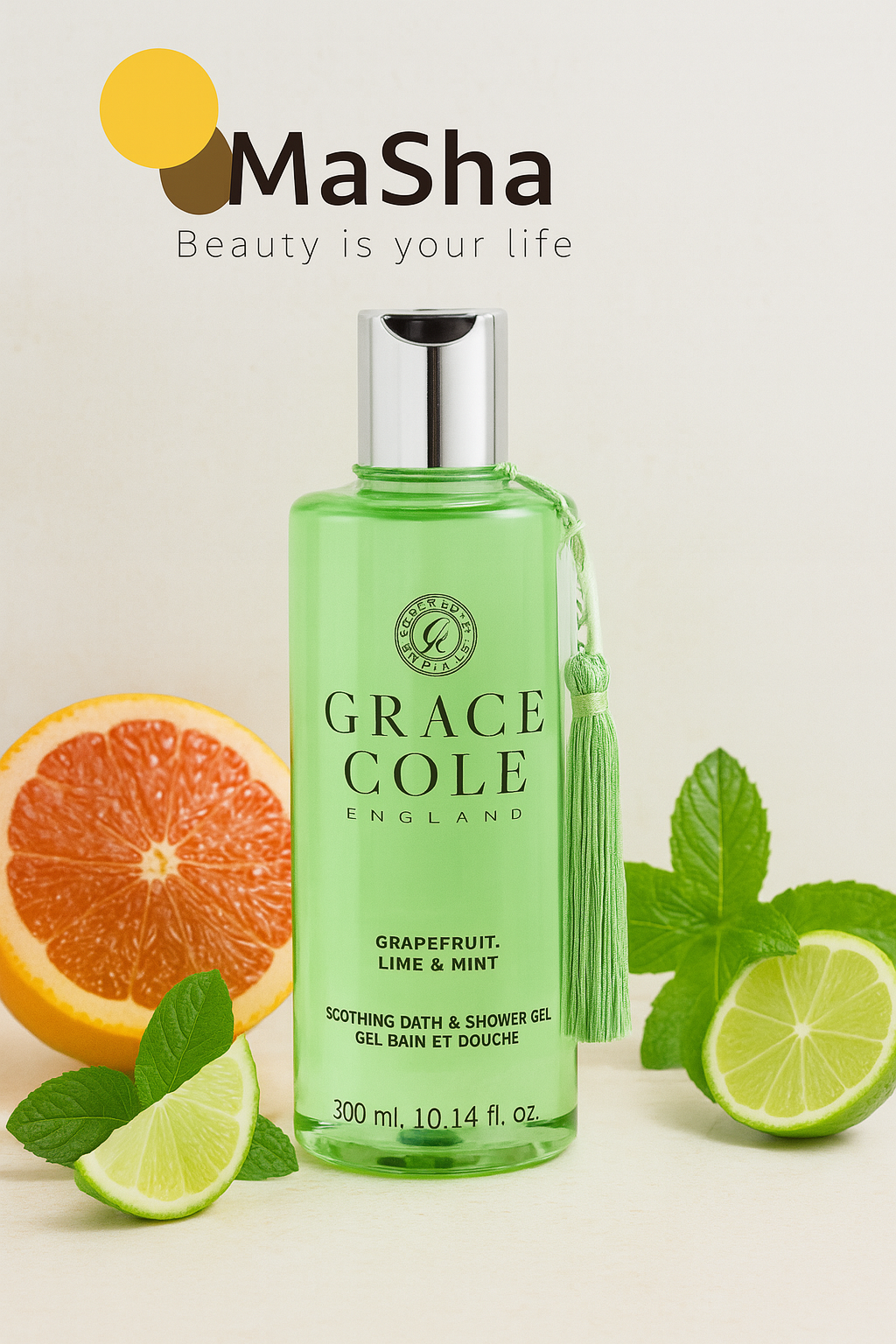 Grapefruit, Limette & Minze ( Bade- und Duschgel 300ml)