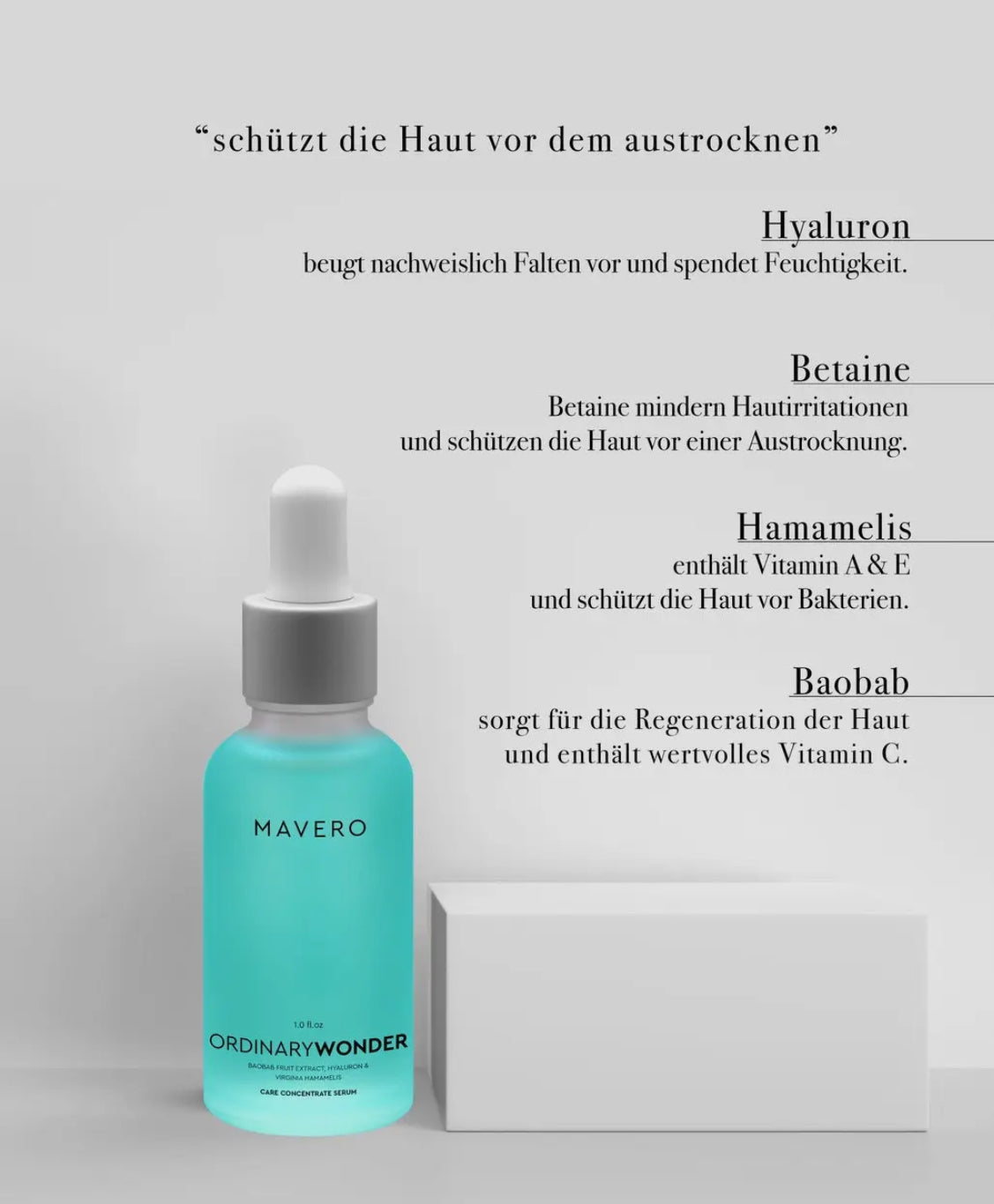 ORDINARYWONDER - Hyaluronsäure
Serum mit Baobab & Hamamelis